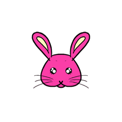 [LINEスタンプ] Many Pink Rabbits