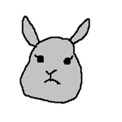 [LINEスタンプ] へんなうさぎたち