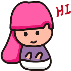 [LINEスタンプ] Pink Lady Cute