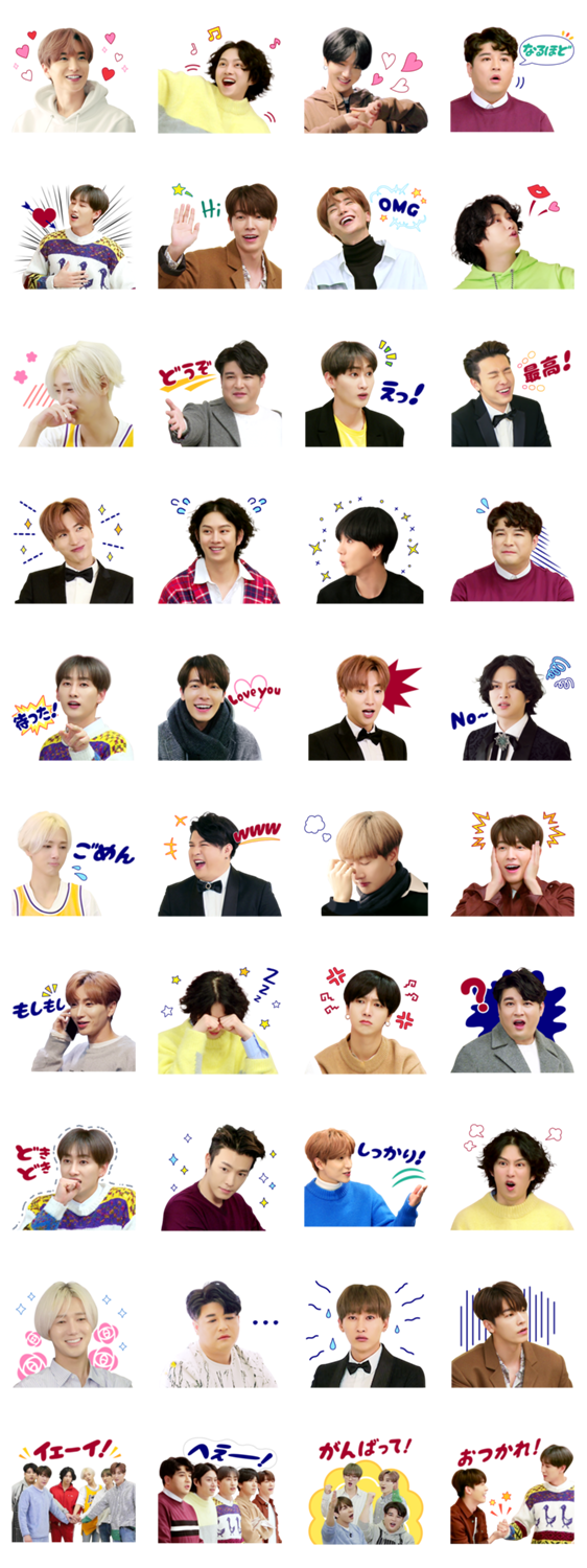 Super Junior in Super TVのスタンプ詳細