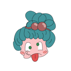 [LINEスタンプ] cute girl ruba