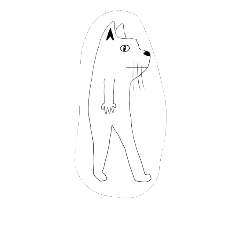 [LINEスタンプ] dog like cat.