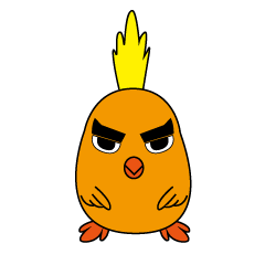 [LINEスタンプ] Mohawk Chicken Sticker