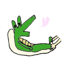 [LINEスタンプ] ARIGATO-alligator