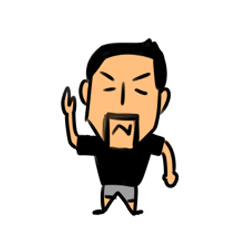 [LINEスタンプ] 関西弁の髭坊主男子