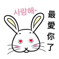 [LINEスタンプ] Transparent Rabbit.