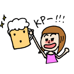 [LINEスタンプ] そこらにいる女の子