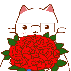 [LINEスタンプ] Shiro Megane 1