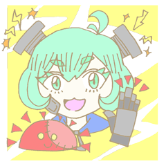 [LINEスタンプ] フランケン娘ちゃん