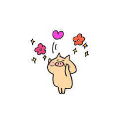 [LINEスタンプ] みそらのブタちゃん