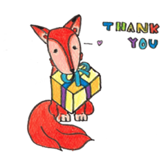 [LINEスタンプ] Ayame the fox