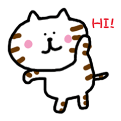 [LINEスタンプ] 虎猫ミーの助スタンプ