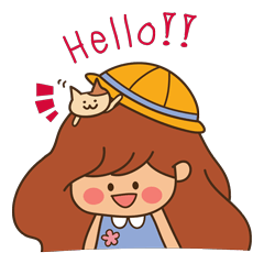 [LINEスタンプ] Pookku-chan's diary