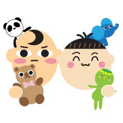 [LINEスタンプ] Kaka ＆ Panpan