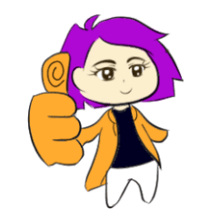 [LINEスタンプ] Coat girl