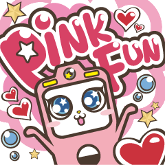 [LINEスタンプ] Pink Fun Family