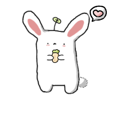 [LINEスタンプ] rabbit ouob