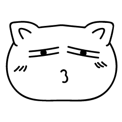 [LINEスタンプ] BIG FACE MEOW is COMINGの画像（メイン）