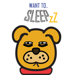 [LINEスタンプ] DOGGY BORED