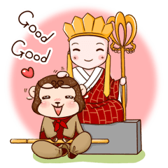 [LINEスタンプ] Wukong ＆ friends Journey to the west Eng