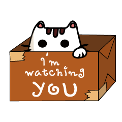 [LINEスタンプ] Cotton white cat