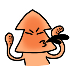 [LINEスタンプ] language of squid man