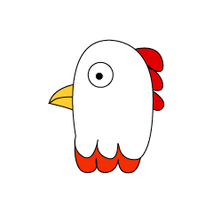 [LINEスタンプ] Chicken Head