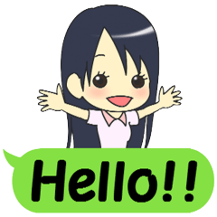 [LINEスタンプ] 普通の女の子の日常スタンプ その2