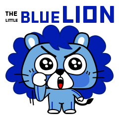 [LINEスタンプ] The Little Blue Lion