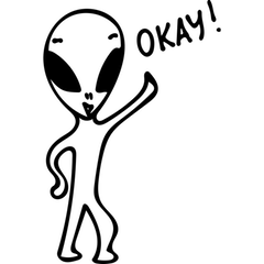 [LINEスタンプ] My friend the Alien