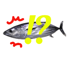 [LINEスタンプ] Surreal skipjack tuna