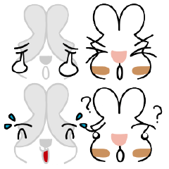 [LINEスタンプ] Rabbit Der ＆ Apple Part 5