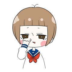 [LINEスタンプ] オン眉ちゃん