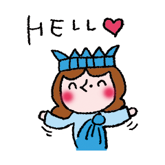 [LINEスタンプ] Ms. Helpless