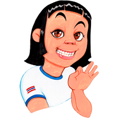 [LINEスタンプ] Beautiful Little THAI Girl