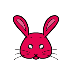 [LINEスタンプ] Many Red Rabbits