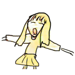 [LINEスタンプ] かわいい女の子に言葉なんていらない