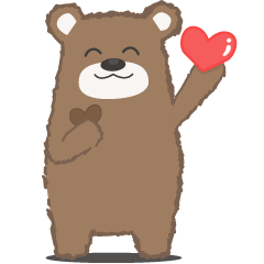 [LINEスタンプ] ベア Bear Kung