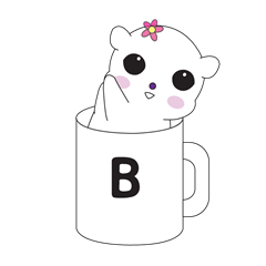 [LINEスタンプ] BORACO in cup B