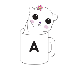 [LINEスタンプ] BORACO in cup A