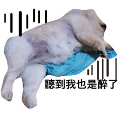 [LINEスタンプ] Only one ear Mina lazy daily life