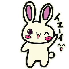 [LINEスタンプ] Kacchan's rabbit