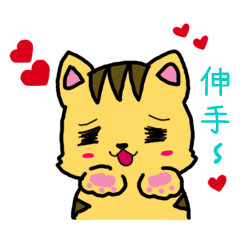 [LINEスタンプ] Squint Cat