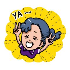 [LINEスタンプ] Happy Grandma Flower