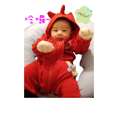 [LINEスタンプ] Baby fan