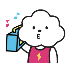 [LINEスタンプ] Fluffy House (Cloud in the 80s)の画像（メイン）