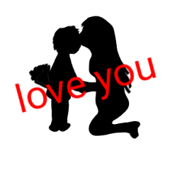 [LINEスタンプ] Tell your mother how much you love him.