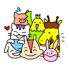 [LINEスタンプ] 奏でる動物たちのスタンプ