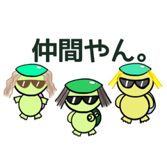 [LINEスタンプ] 仲間と考えた！かっぱ太郎