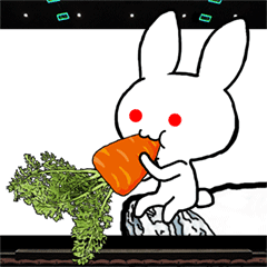 [LINEスタンプ] rabbit wars 1